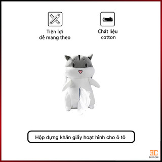 Hộp đựng khăn giấy trên xe hơi ô tô hình chuột hamster - hình chuột hamster dễ thương- đựng khăn giấy dễ thương
