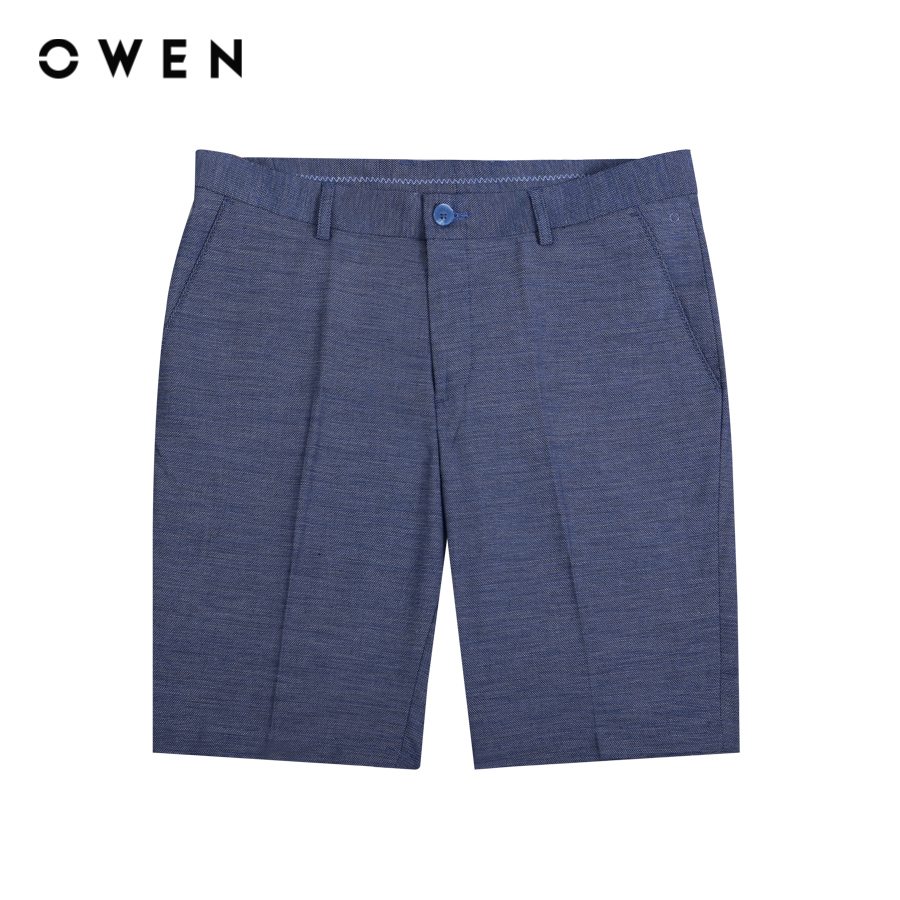 OWEN - Quần short Nam Owen màu Navy kiểu dáng Trendy chất liệu Polyester-Rayon-Spandex - SW231235