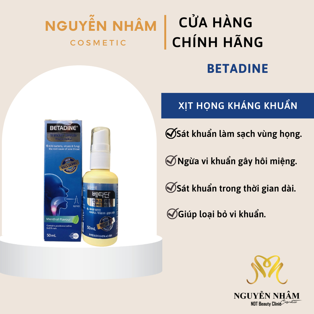 Xịt Họng Betadine Throat Spray Hàn Quốc
