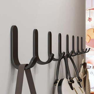 Combo 5 Móc Dán Tường Treo Đồ Chịu Lực Siêu Dính Kèm keo dán - Móc Chữ J Treo Tường Móc Quần Áo Đồ Dùng Đa Năng