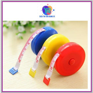 Thước cuộn 150cm dây bấm rút, thước dây cuộn mini nhỏ gọn tiện lợi GD86