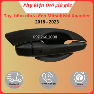 Ốp tay nắm, hõm cửa xe Mitsubishi Xpander 2018 - 2021, 2022, 2023 nhựa đen thái cao cấp