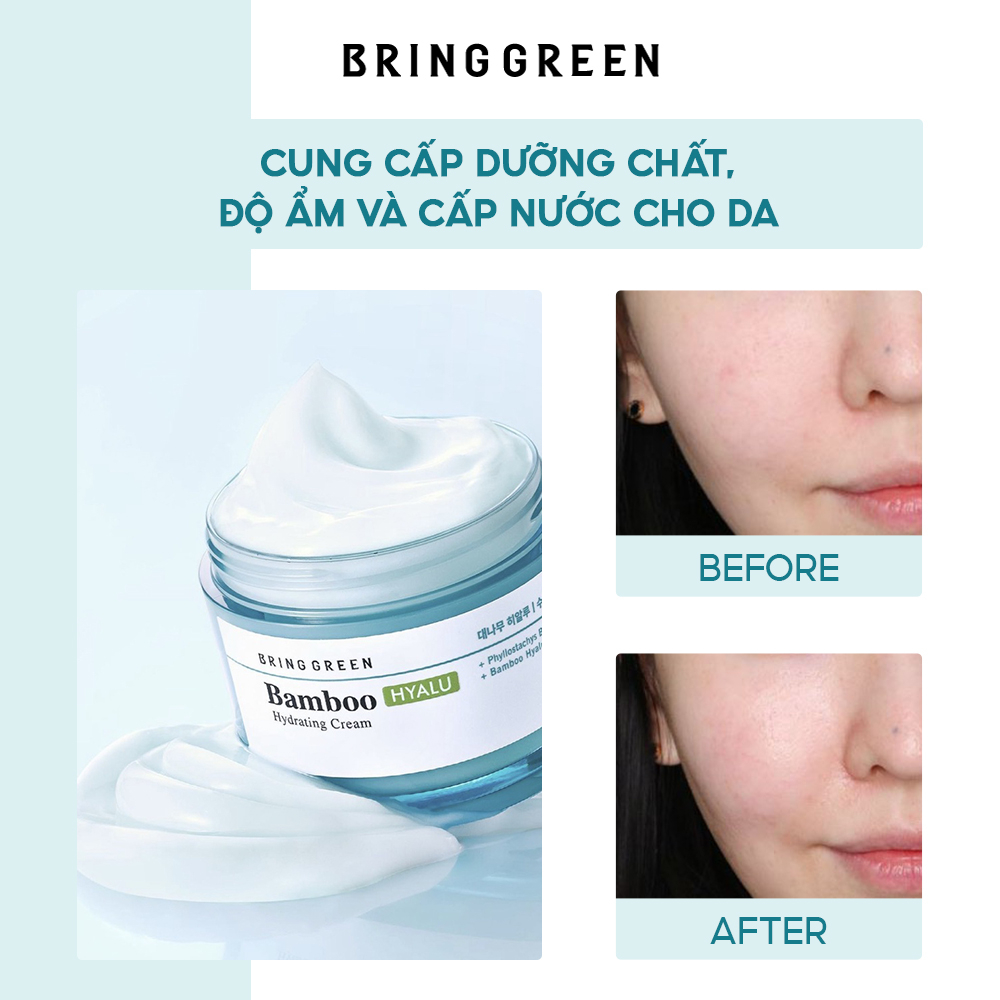 Kem Dưỡng Ẩm Bring Green Bamboo Hyalu Hydrating Cream 100ml