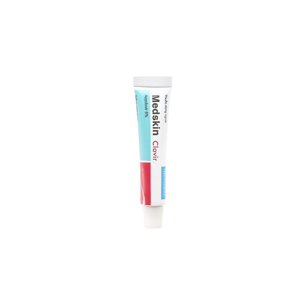 Kem bôi Medskin clovir 5% giảm Herpes simplex da, tuýp 5g