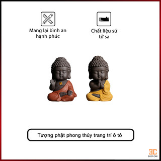 Tượng phật trên xe hơi ô tô gốm sứ tử sa trang trí nội thất xe oto - tượng phật gốm sứ tử sa chất lượng cao