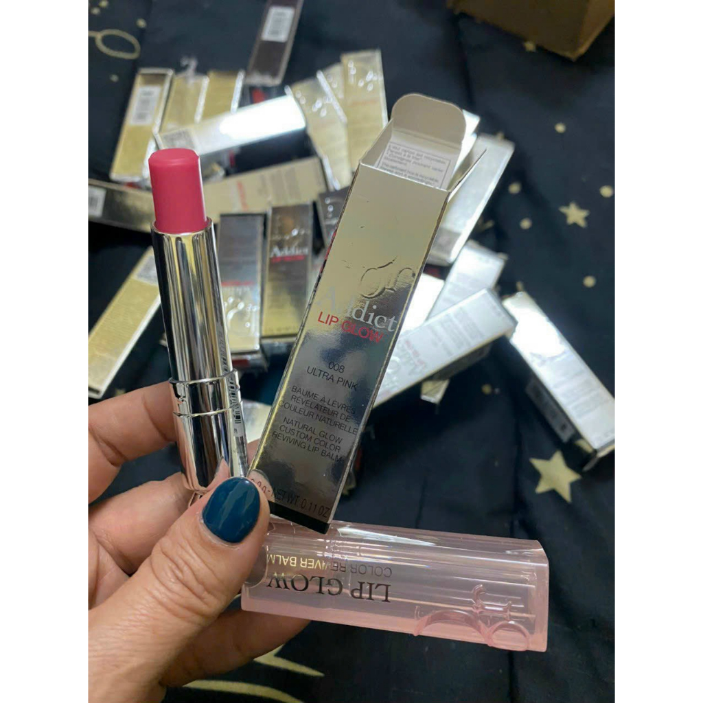 Son Dưỡng Dior Addict Lip Glow Full Size màu 001 004 006 007 008 011 012 015 017 025 029 033 8