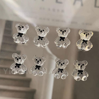Set 10 charms gấu trang trí móng