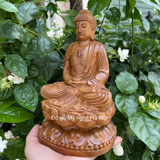 Tượng phật a di đà bằng gỗ bách thơm