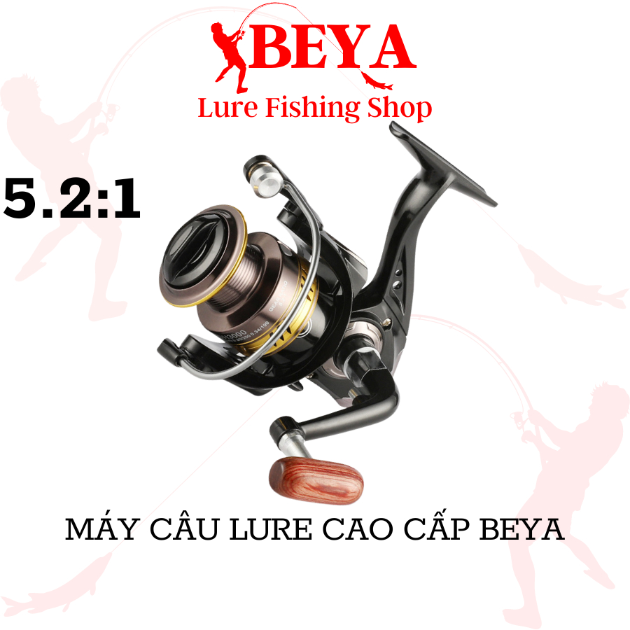 Máy câu lure đứng giá rẻ kim loại Beya Fishing máy câu lure suối 1000 2000 giá rẻ độ bền cao