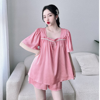 Đồ Bộ nữ Bigsize đùi Lụa Mềm Mịn Đồ Mặc Nhà Lụa Cao Cấp 50-100kg