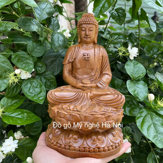 Tượng phật a di đà bằng gỗ bách thơm