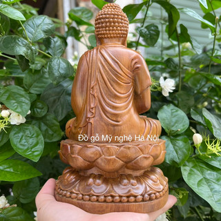 Tượng phật a di đà bằng gỗ bách thơm