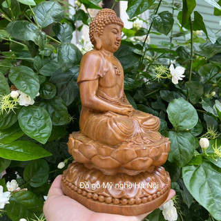Tượng phật a di đà bằng gỗ bách thơm