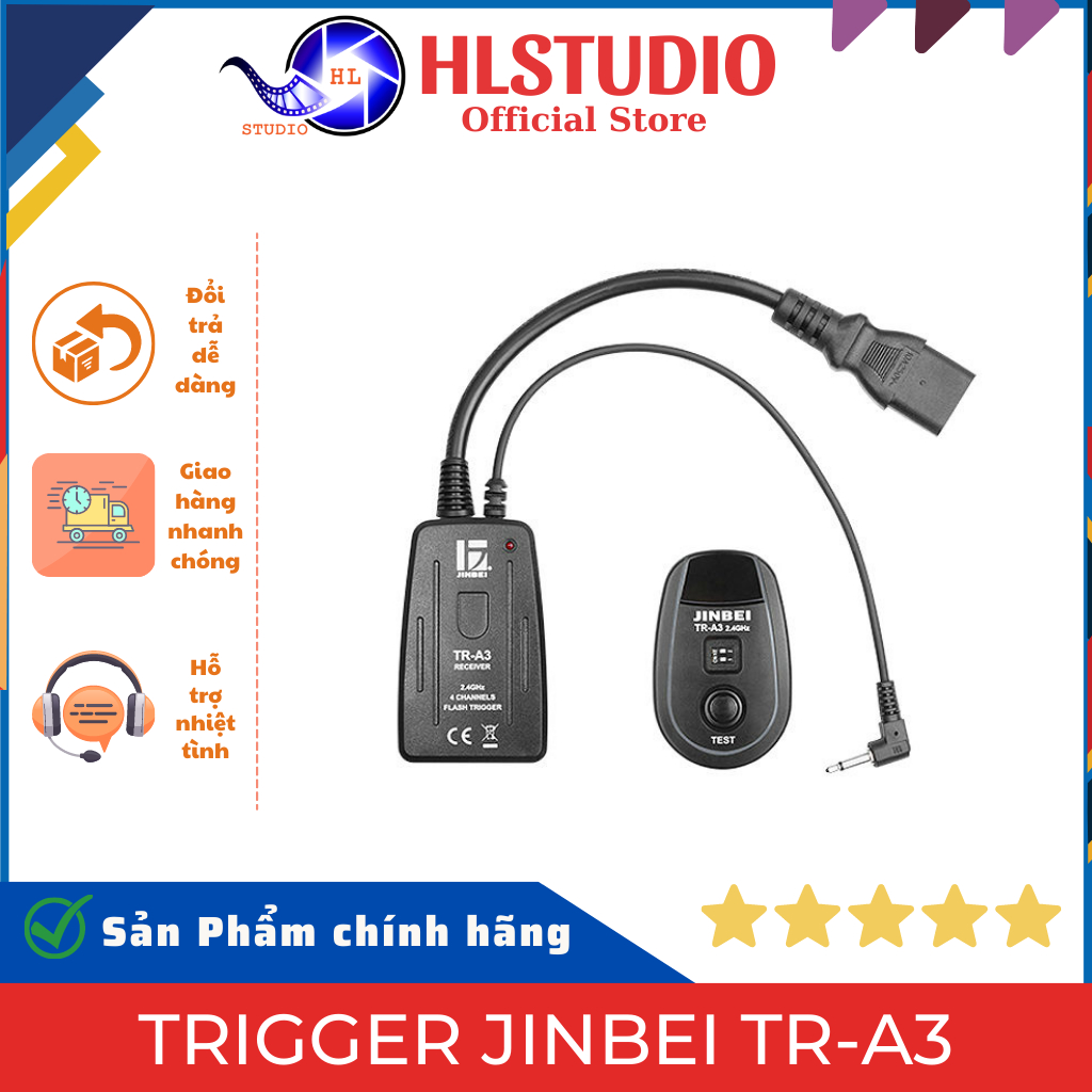 Kích Nổ Đèn Flash, Trigger JINBEI TR-A3 HL Studio