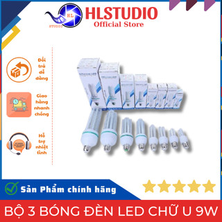 Bộ 3 Bóng Đèn Led Chữ U 9w Sáng Bền Đẹp HL Studio