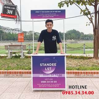 Booth sampling sắt, quầy bán hàng di động, booth quảng cáo giá rẻ | lst