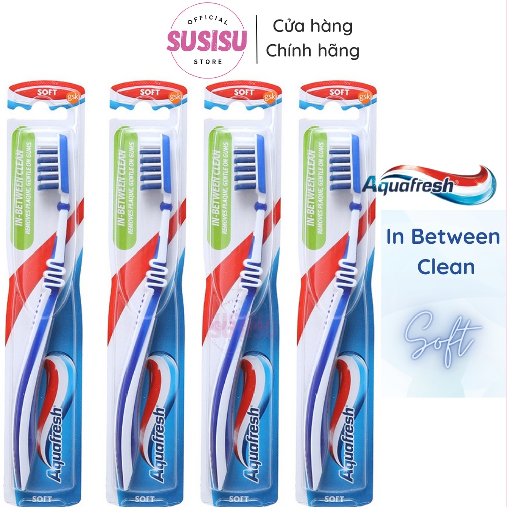 Bàn chải đánh răng mềm Aquafresh In Between Clean Soft (1 cái)
