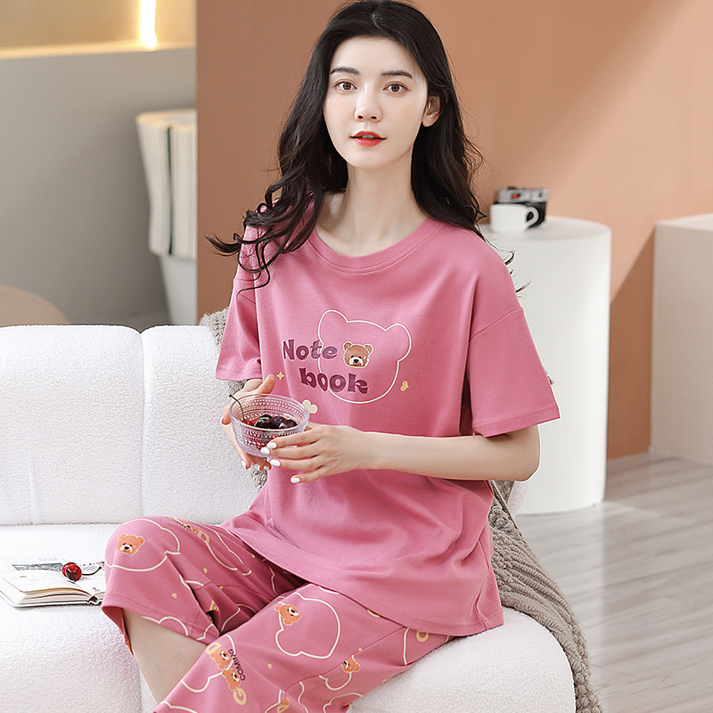 Đồ bộ, đồ mặc nhà nữ tay ngắn quần lửng đáng yêu - MH5616