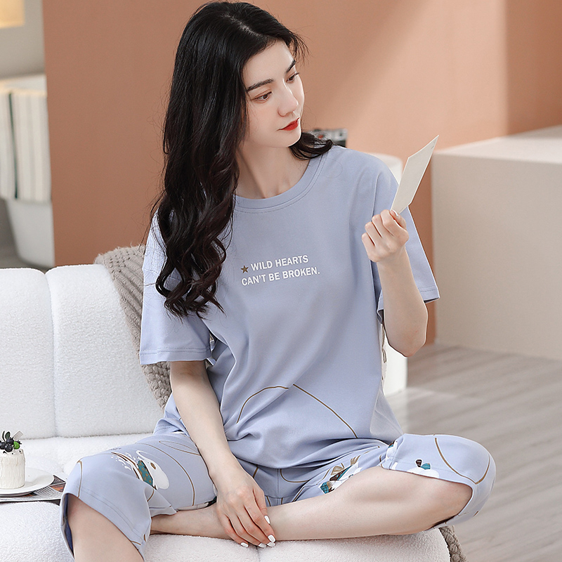 Đồ bộ, đồ mặc nhà nữ tay ngắn, quần lửng đáng yêu - MH5622