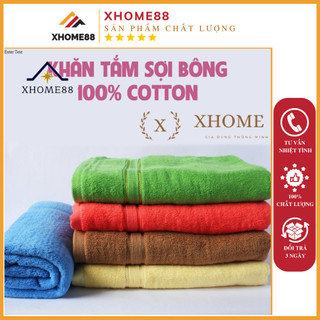 Khăn tắm cotton 100%- Khăn tắm cỡ lớn cao cấp siêu thấm hút siêu mềm mại
