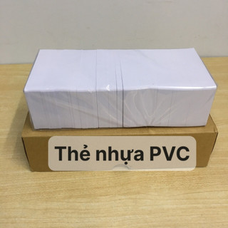 [ Hộp 100 Thẻ ] PHÔI THẺ NHỰA PVC TRẮNG DẠNG THẺ ATM