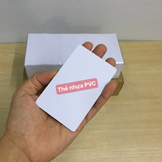 PHÔI THẺ NHỰA PVC TRẮNG MẶT BÓNG IN TRỰC TIẾP (86mm*54mm) - Dạng thẻ ATM