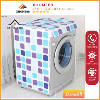 Bọc máy giặt chống bụi bẩn cỡ to, cửa ngang, nhiều màu sắc - Áo trùm máy giặt loại dày cửa ngang