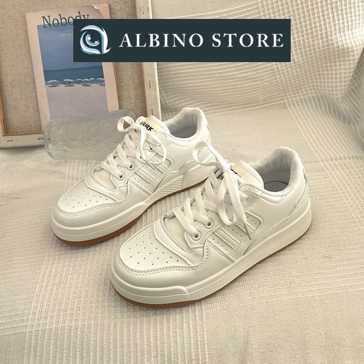 Giày thể thao nữ độn đế Albino Store giày nữ sneaker màu trắng ulzzang Taobao BK805