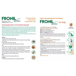 ( Fronil Extra size 2-10kg) nhỏ gáy cho chó