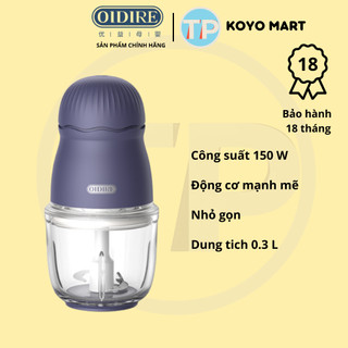 Máy xay thịt oidire odi-fsj5, 0.3l, 3 cặp lưỡi, xay rau, củ, quả, thức ăn cho bé ăn dặm, xay sinh tố, xay đồ ăn nhuyễn