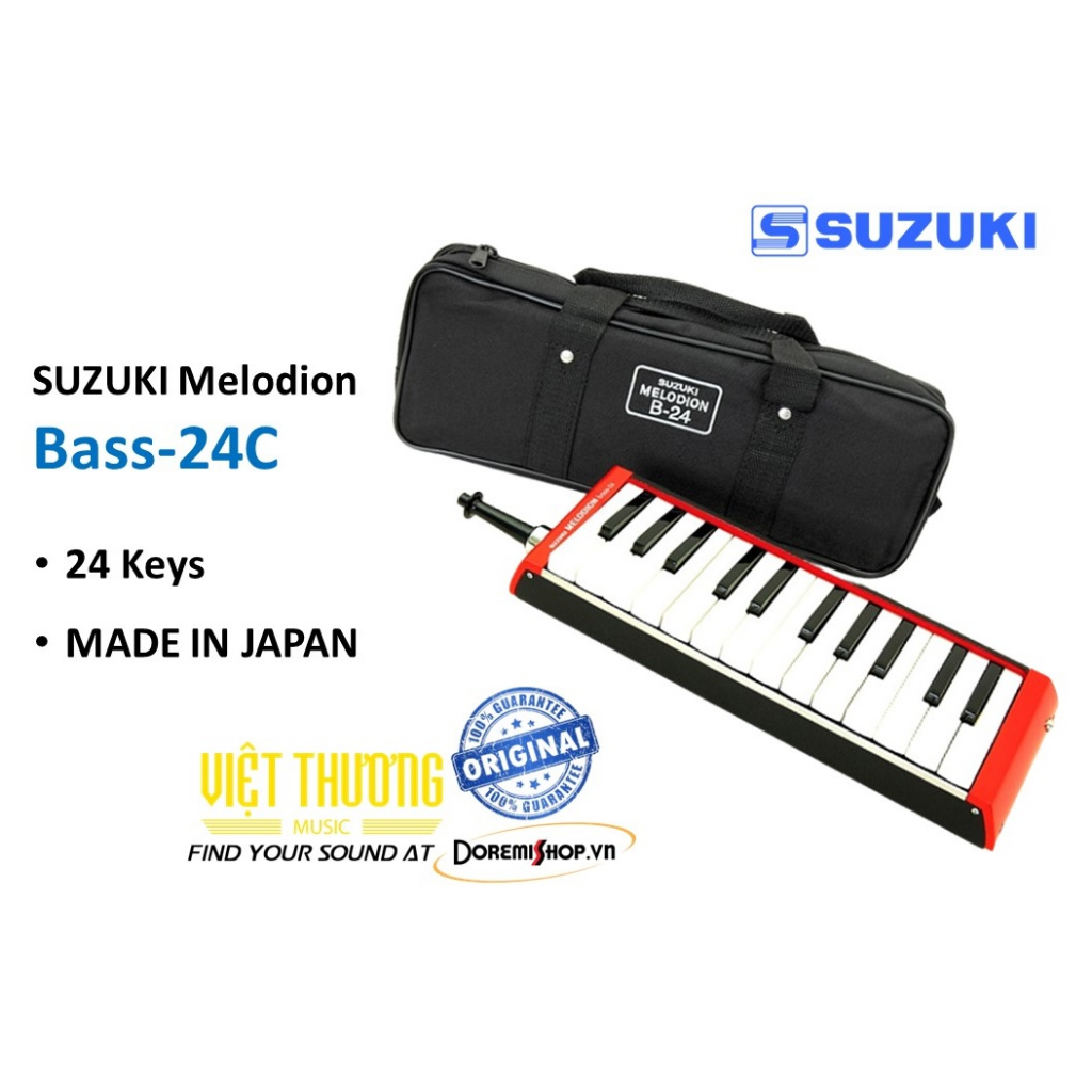 Kèn phím Melodion chính hãng Suzuki Made in Japan Bass-24C