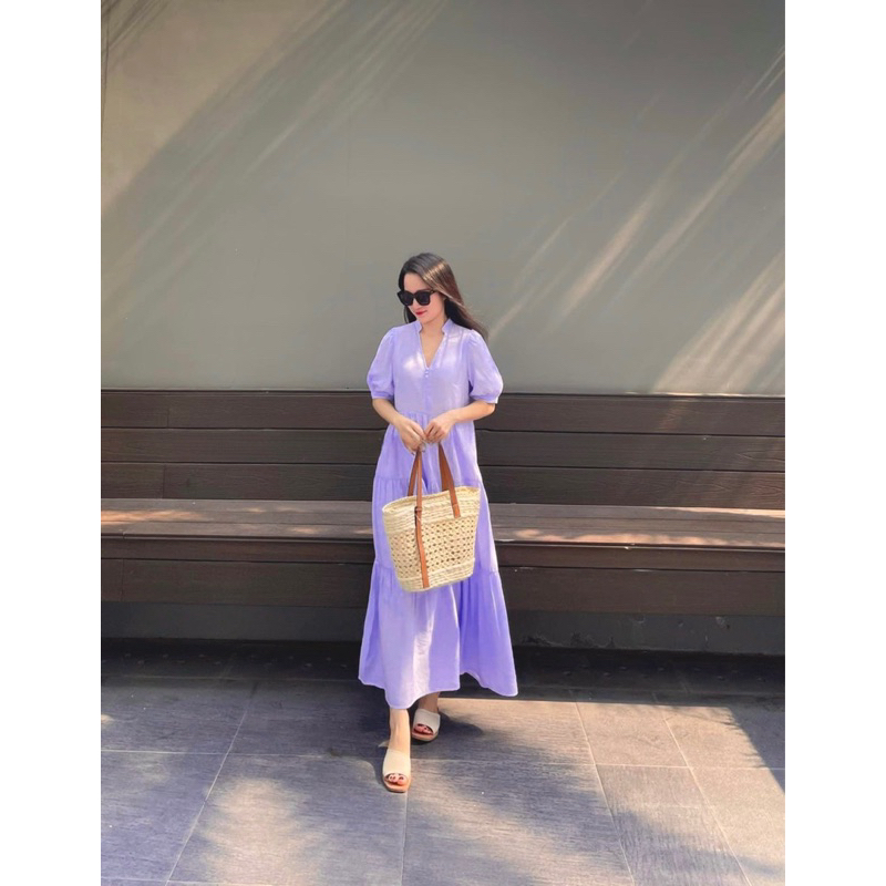 Váy babydoll đũi tơ