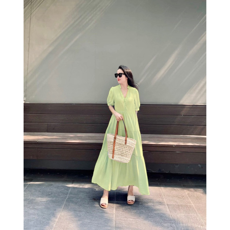 Váy babydoll đũi tơ