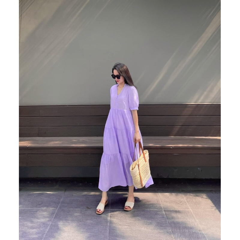 Váy babydoll đũi tơ