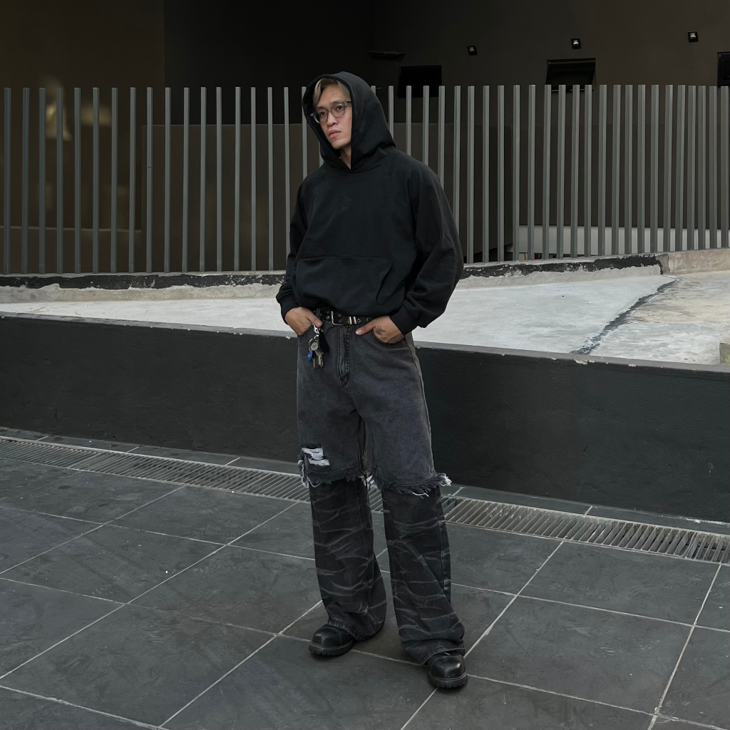 #roiworkshop Áo Hoodie Nam Nữ Màu Đen - Hình In Cá Tính Sau Lưng