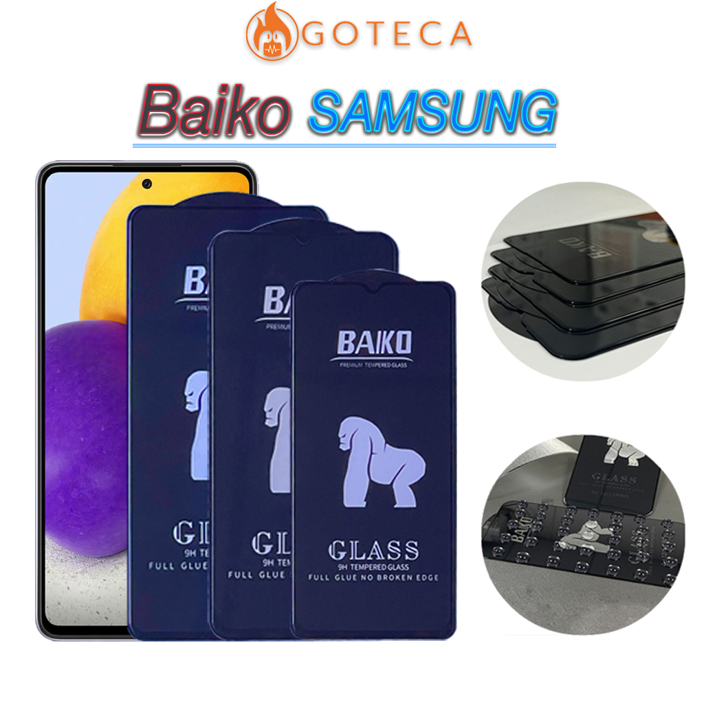 Kính cường lực Baiko Samsung A52 A72 A71 A51 A32 A22 A12s A11 A31 A21s Full màn Cao cấp Siêu bền - Goteca