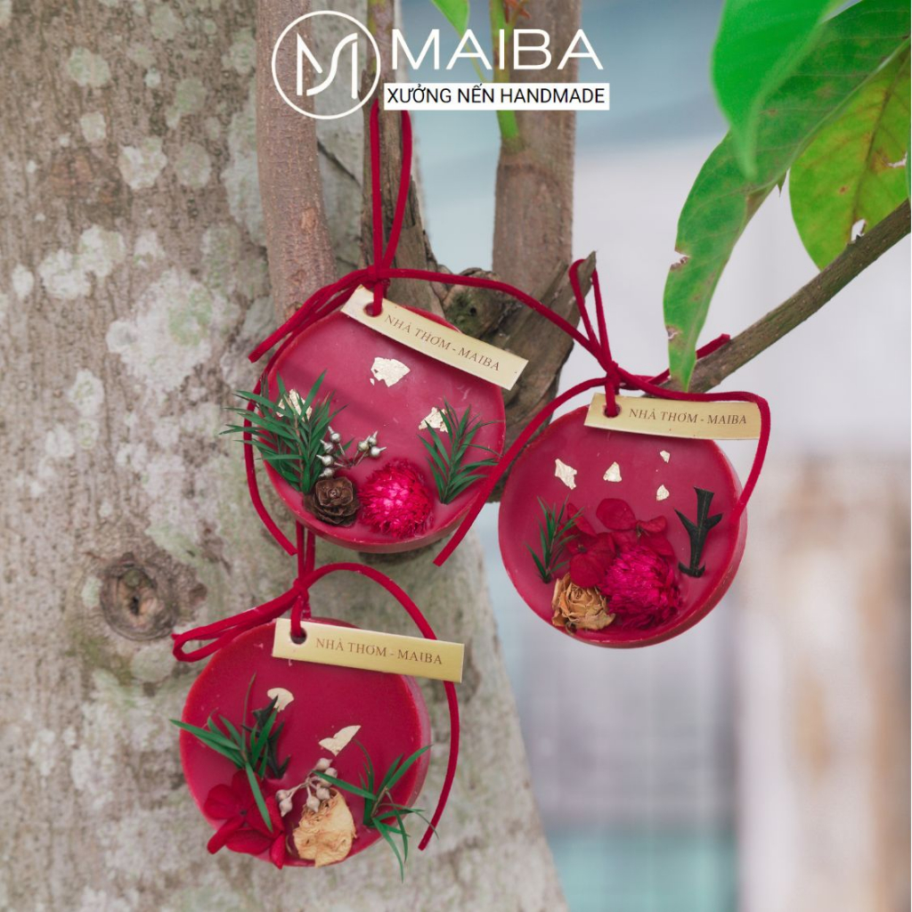 Set Quà Tặng Sáp Thơm Hoa Khô MAIBA Treo Tủ Quần Áo Khử Mùi, Decor