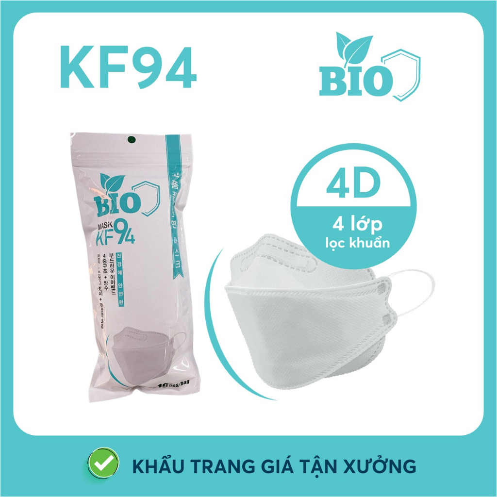 THÙNG 300 Chiếc Khẩu Trang 4D Mask KF94 Kháng Khuẩn  Hàng 4 Lớp Fom Chuẩn Ôm Sát