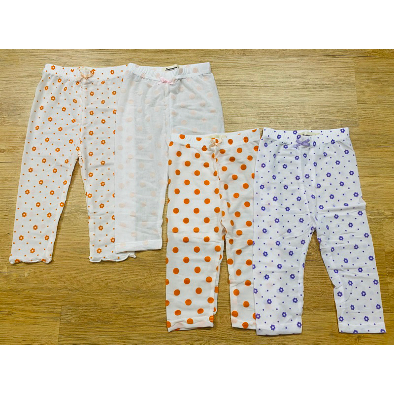 Quần dài cotton dạng lưới cho bé gái