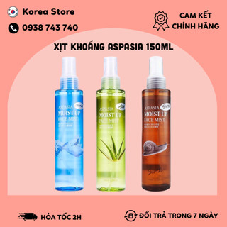 Xịt khoáng aspasia moist up face mist 150ml