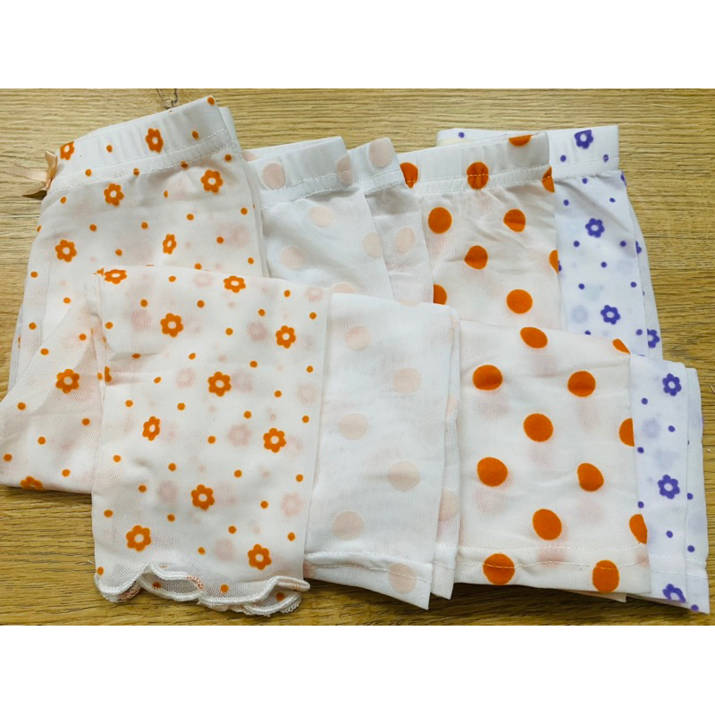 Quần dài cotton dạng lưới cho bé gái