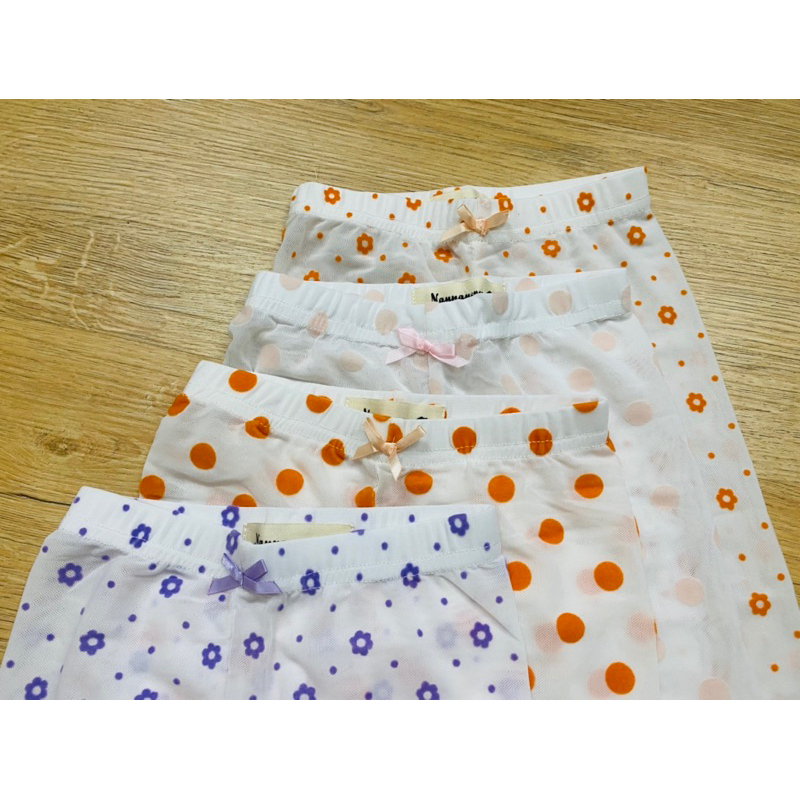 Quần dài cotton dạng lưới cho bé gái