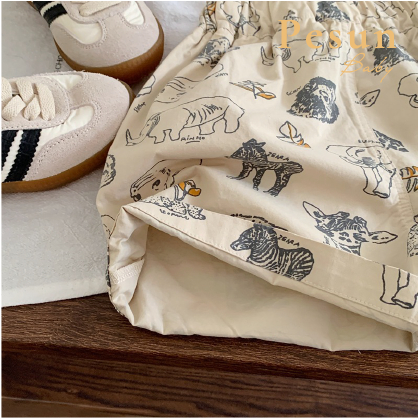 Quần Shorts In Hình Thú Cho Bé