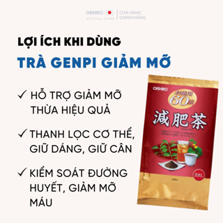 Trà Genpi Orihiro hỗ trợ giảm mỡ thừa quy cách 60 gói túi