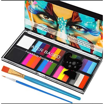 Màu vẽ Body Paint hộp 12 màu, màu vẽ hóa trang mặt và cơ thể -BP12