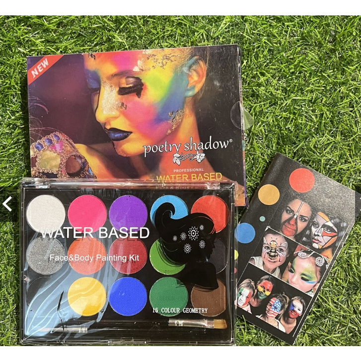 Màu vẽ Body Paint hộp 12 màu, màu vẽ hóa trang mặt và cơ thể -BP12