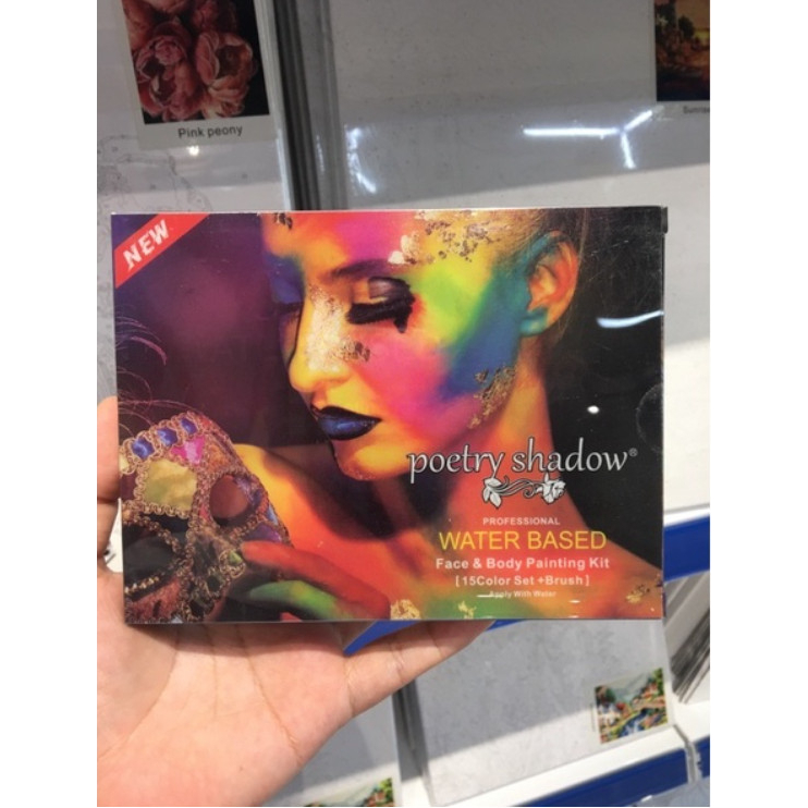 Màu vẽ Body Paint hộp 12 màu, màu vẽ hóa trang mặt và cơ thể -BP12