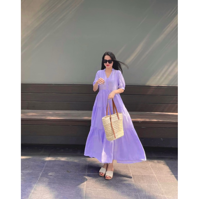 Váy babydoll đũi tơ