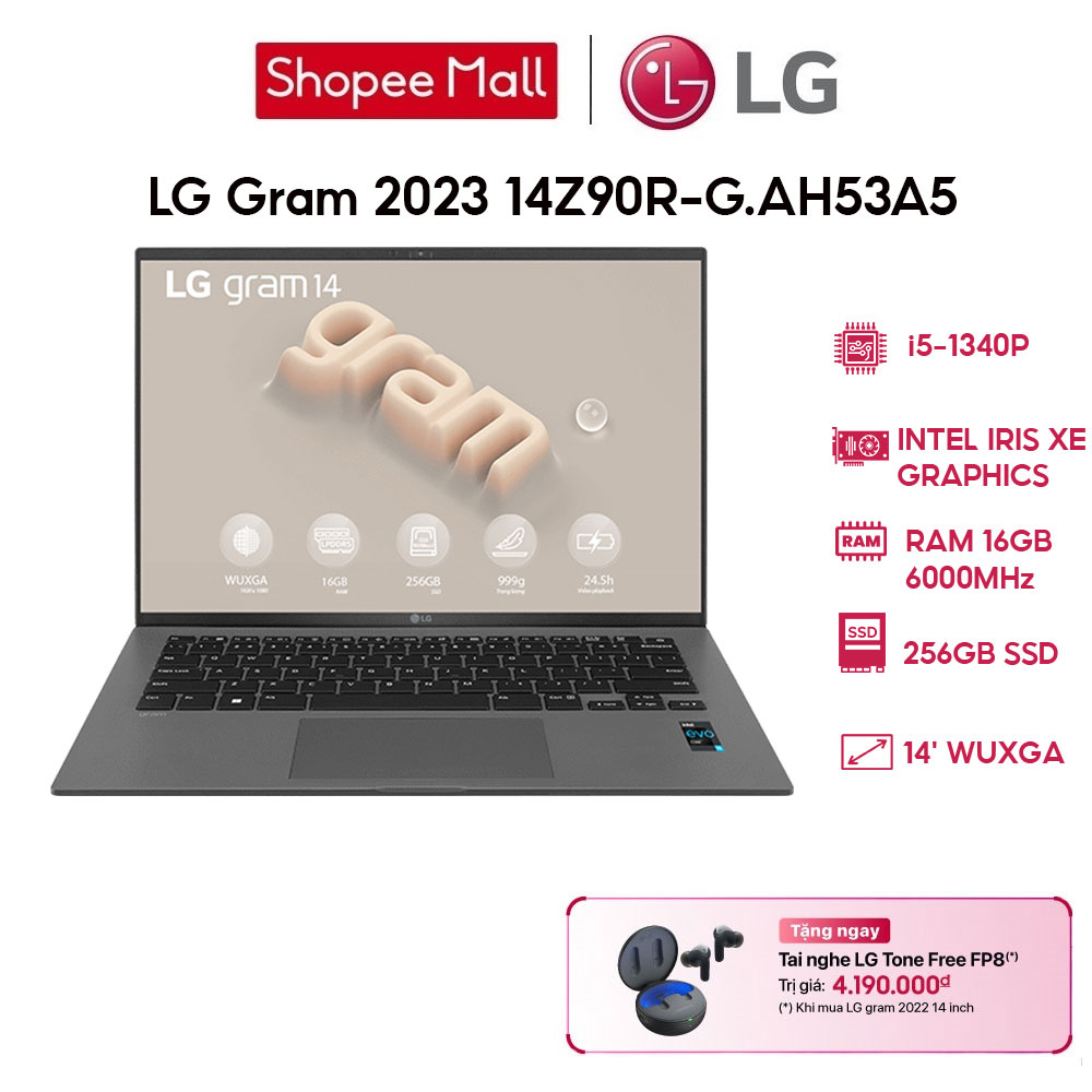 Laptop LG Gram 2023 14Z90R-G.AH53A5