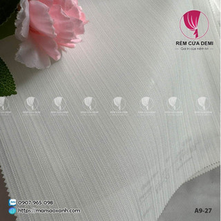 Rèm phòng, rèm trang trí spa voan trắng họa tiết sọc. ghi chú: nhận cắt chiều cao, số đo theo yêu cầu.